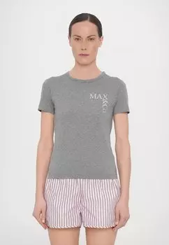 Рубашка с принтом GREENPOINT MAX&Co., серый