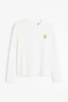 Рубашка с принтом H&M, белый