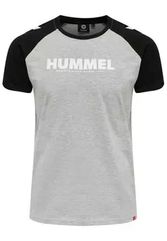 Рубашка с принтом Hummel LEGACY BLOCKED, цвет Grey Melange