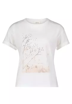 Рубашка с принтом и манжетами Cartoon, белый