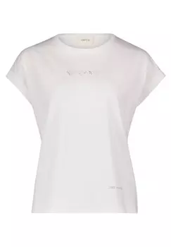 Рубашка с принтом и манжетами Cartoon, белый