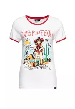 Рубашка с принтом и техасским узором Deep In Texas Queen Kerosin