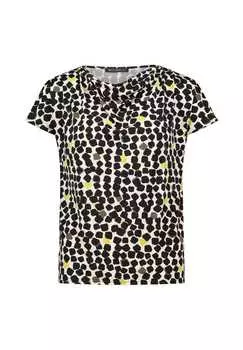 Рубашка с принтом и водопадным вырезом Betty Barclay, мультиколор