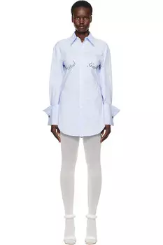 Рубашка с принтом Jean Paul Gaultier Jean Paul Gaultier, синий