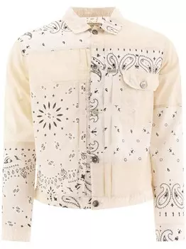 Рубашка с принтом KAPITAL, белый