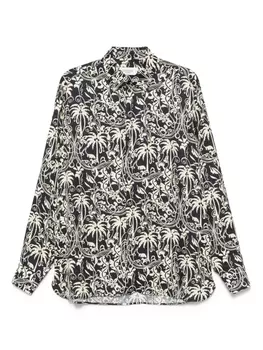 Рубашка с принтом Laneus, черный