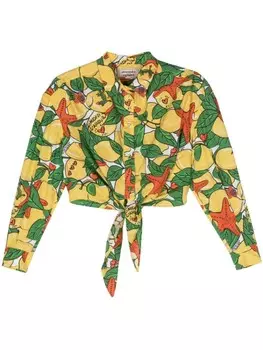 Рубашка с принтом лимона Алессандро Энрикеса Alessandro Enriquez, желтый