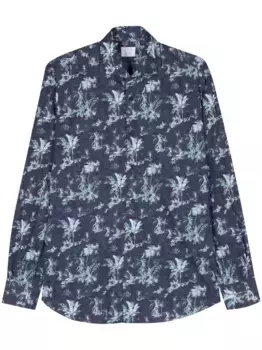 Рубашка с принтом Mazzarelli, синий