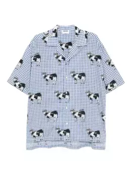 Рубашка с принтом Moschino, синий