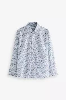 Рубашка с принтом Next, белый