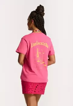 Рубашка с принтом NOA Shiwi, розовый