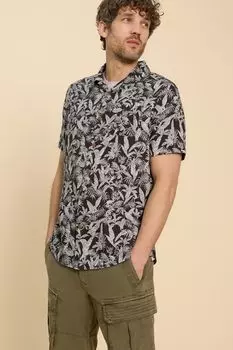 Рубашка с принтом обезьяны White Stuff, черный