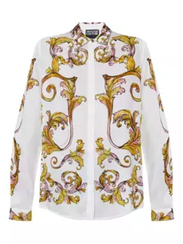 Рубашка с принтом Outline Barocco Versace Jeans Couture, белый