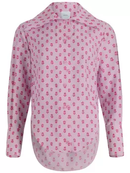 Рубашка с принтом Patou, розовый