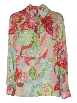 Рубашка с принтом пейсли Clips, красный