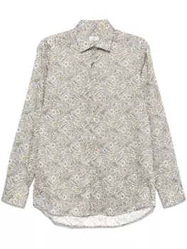 Рубашка с принтом пейсли ETRO, белый