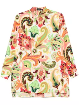 Рубашка с принтом пейсли ETRO, белый