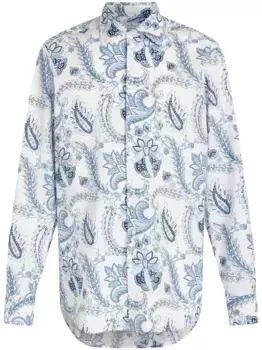Рубашка с принтом пейсли ETRO, белый