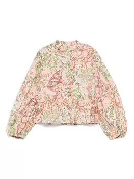 Рубашка с принтом пейсли ETRO KIDS, розовый