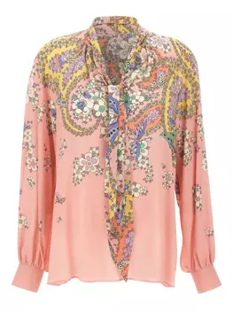 Рубашка с принтом пейсли ETRO, розовый