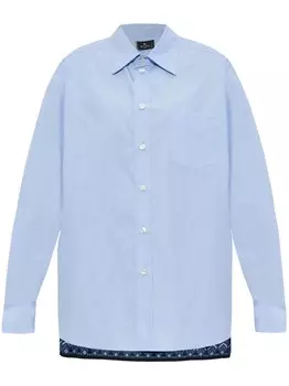 Рубашка с принтом пейсли ETRO, синий