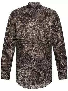 Рубашка с принтом пейсли ETRO, синий