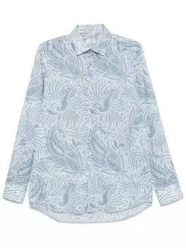 Рубашка с принтом пейсли ETRO, синий