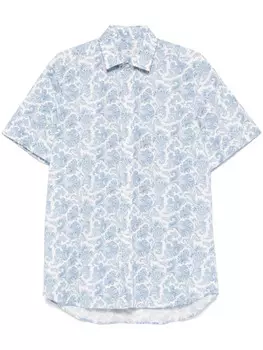 Рубашка с принтом пейсли ETRO, синий