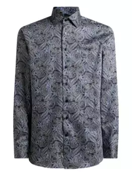 Рубашка с принтом пейсли ETRO, синий