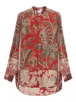 Рубашка с принтом пейсли Pierre-Louis Mascia, красный