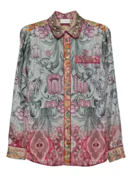 Рубашка с принтом Pierre-Louis Mascia, синий