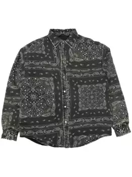 Рубашка с принтом Purple Brand, черный