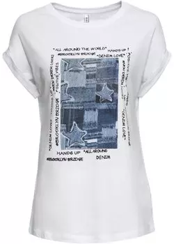 Рубашка с принтом Rainbow, белый