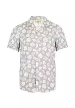 Рубашка с принтом «ракушка» по всей поверхности для современных и стильных сочетаний Roadsign Australia, мультиколор