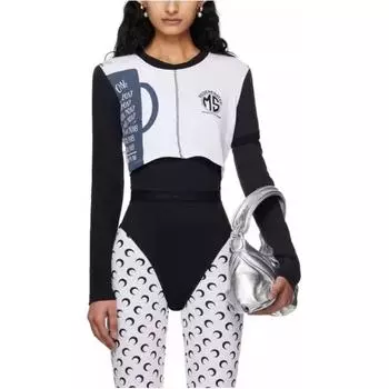 Рубашка с принтом Regenerated Mix Marine Serre, белый