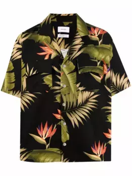 Рубашка с принтом RHUDE, черный