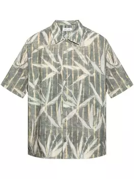 Рубашка с принтом SAMSOE SAMSOE, зеленый