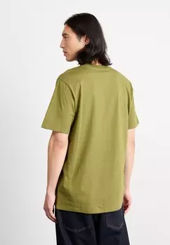 Рубашка с принтом SCRIPT Carhartt WIP, хаки