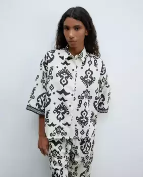 Рубашка с принтом Sfera, черный