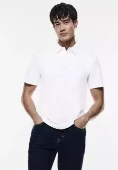 Рубашка с принтом STREET ONE MEN из мягкой смеси хлопка, белый