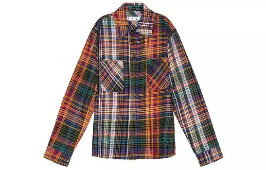 Рубашка с принтом стрелок Off-White, оранжевый/черный