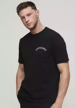 Рубашка с принтом Superdry "SD-TATTOO GRAPHIC LOOSE T SHIRT", черный