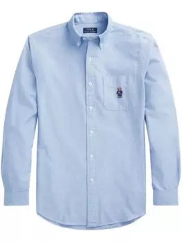 Рубашка с принтом Teddy Bear Polo Ralph Lauren, синий