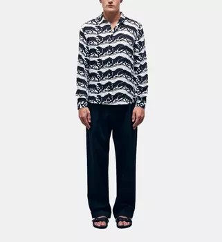 Рубашка с принтом THE KOOPLES, цвет Black / White