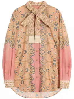 Рубашка с принтом VALENTINO GARAVANI, нейтральный