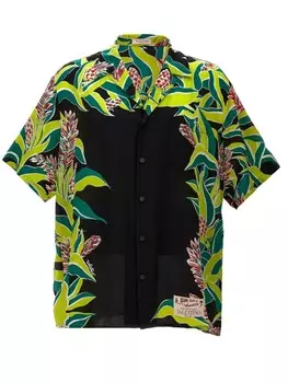 Рубашка с принтом «Вулкан» Valentino Garavani, черный