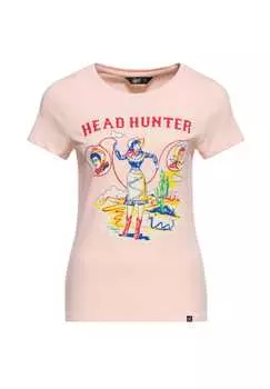 Рубашка с принтом в стиле вестерн от Head Hunter Queen Kerosin, розовый