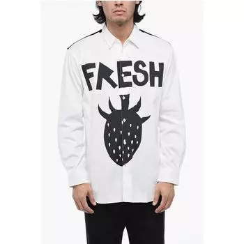 Рубашка с принтом WESTFALL Comme Des Garons, Black and White