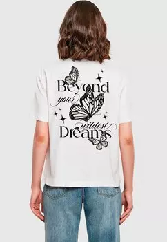 Рубашка с принтом WILDEST DREAMS Mister Tee, белый