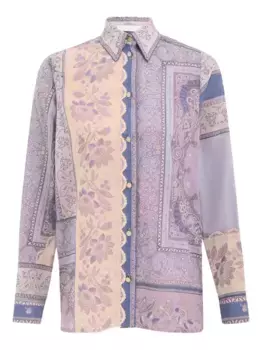 Рубашка с принтом ZIMMERMANN, синий